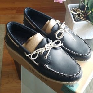 Sperry Top Sider Dark Navy Boat Shoes